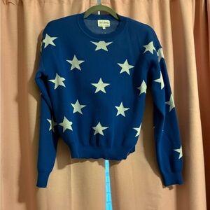 MATCHING SET blue with white stars. Sweater material